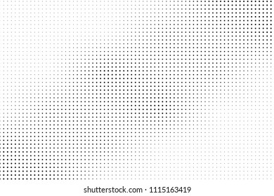 Black and white halftone pattern. Futuristic panel. Minimalistic design. Vector illustration. Retro background, pop art style. Dotted backdrop Digital gradient