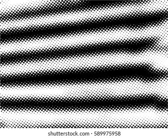 Black and white halftone pattern. Ink Print Distress Background . Dots Grunge Texture. Vector.