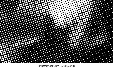 Black and white halftone pattern. Ink Print Distress Background . Dots Grunge Texture. Monochrome surface for your design. Vector. New pointillism.