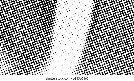 Black and white halftone pattern. Ink Print Distress Background . Dots Grunge Texture. Monochrome surface for your design. Vector. New pointillism.