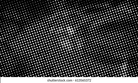 Black and white halftone pattern. Ink Print Distress Background . Dots Grunge Texture. Monochrome surface for your design. Vector. New pointillism.