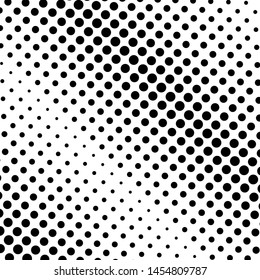 Black and white halftone pattern. Modern texture. Geometric background. Vector illustration