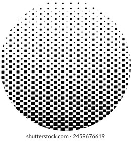 Black and white halftone pattern vector image for background or wallpaper