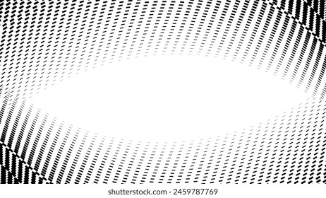 Black and white halftone pattern vector image for background or wallpaper. Abstract dot halftone texture