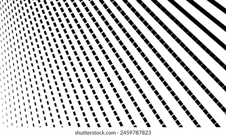 Black and white halftone pattern vector image for background or wallpaper. Abstract dot halftone texture