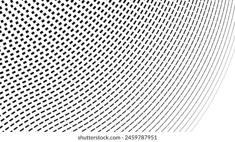 Black and white halftone pattern vector image for background or wallpaper. Abstract dot halftone texture