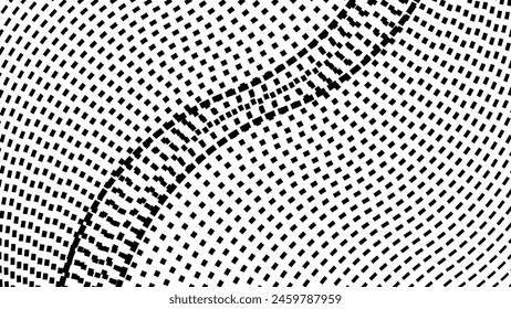 Black and white halftone pattern vector image for background or wallpaper. Abstract dot halftone texture