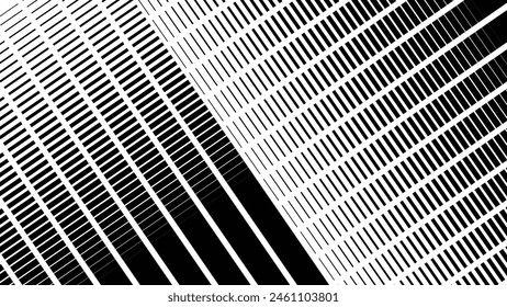 Black and white halftone pattern vector image for background or wallpaper. Abstract dot halftone