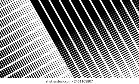 Black and white halftone pattern vector image for background or wallpaper. Abstract dot halftone
