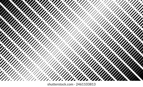 Black and white halftone pattern vector image for background or wallpaper. Abstract dot halftone