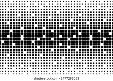 BLACK AND WHITE HALFTONE PIXEL BACKGROUND VECTOR FREE