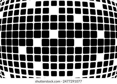 BLACK AND WHITE HALFTONE PIXEL BACKGROUND VECTOR FREE