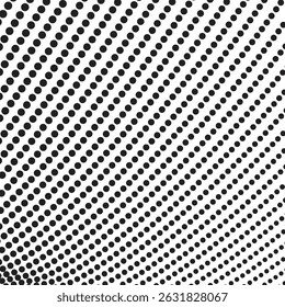 Black and White Halftone Seamless Pattern Background