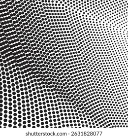 Black and White Halftone Seamless Pattern Background