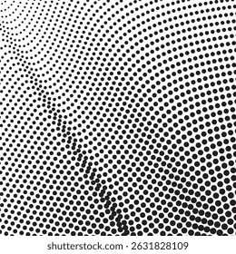 Black and White Halftone Seamless Pattern Background