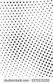 Black and white halftone texture. Abstract point waves