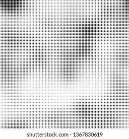 Black and white halftone texture vector