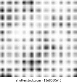 Black and white halftone texture vector