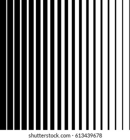 Black and White Halftone Vertical Stripes Pattern