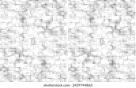 a black and white halftone vintage pattern set, grunge  wall texture background with halftone dot,  abstract dots square, halftone pattern, random dots, spot, bitmap, noise, mesh, 