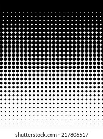 Black and White halftones and patterns - LARGE