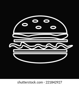 black and white hamburger icon