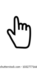 black and white hand contour
