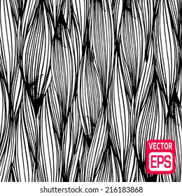 black and white hand drawn background. Vector illustration.