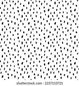 Black and white hand drawn chaotic kiwi seeds pattern. Can be used for fabric prints, bedding, tablecloths, napkins, kitchen towels, decoration, cards, posters, wallpapers, covers, wrapping, banners