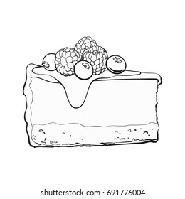 Cheesecake Black Stock Vectors Images Vector Art Shutterstock