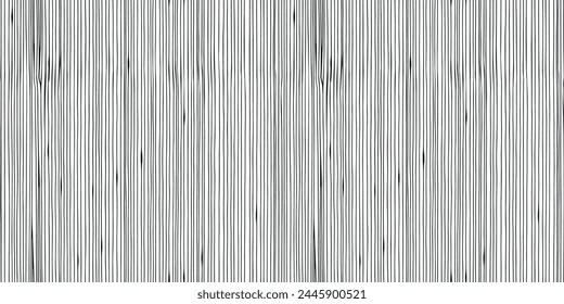 Black And White Hand Drawn Seamless Pattern. Vector Ink texture. Vertical stripes. Black and white doodle.	