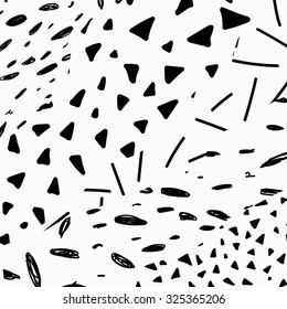 Black and white hand drawn texture design for backgrounds. Vector illustration.