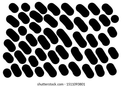 Black and white hand drawn vector wallpaper background contrast oval elements dark poster