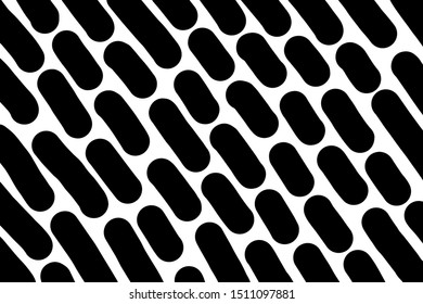 Black and white hand drawn vector wallpaper background contrast oval elements dark