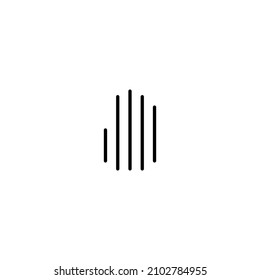 Black and white hand icon