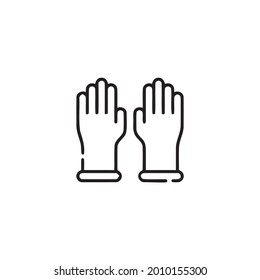 Black and white hand icon vector