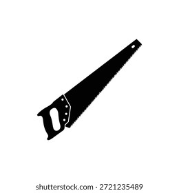 Black and White Hand Saw Tool Icon