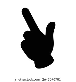 Black and white hand silhouette pointing up illustrating direction and guidance concepts