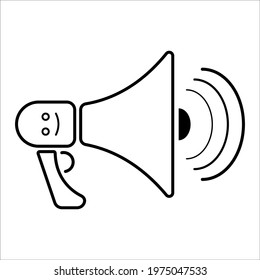 black and white handheld speaker vector design
