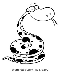 Black And White Happy Viper