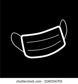 black and white health masks, suitable for use in everything related to health