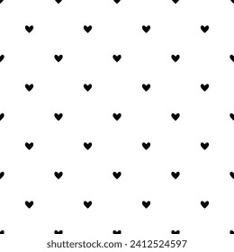 black and white heart pattern, black heart pattern on white background, gift wrapping