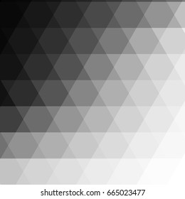 Black and white Hexagon abstract  background design.