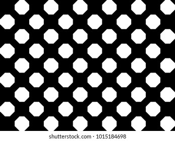 black and white hexagon background