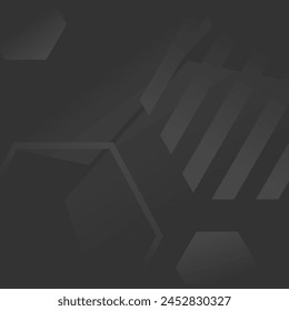 black and white hexagon geometric abstract background