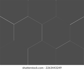 black and white hexagon honeycomb. 