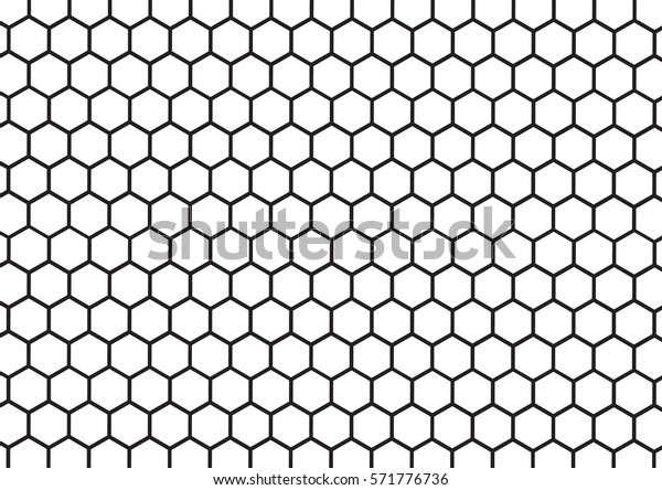 Black and
white hexagon honeycomb pattern
background