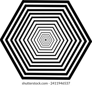 black and white hexagon illustration vector background Art Icons and Abstrac