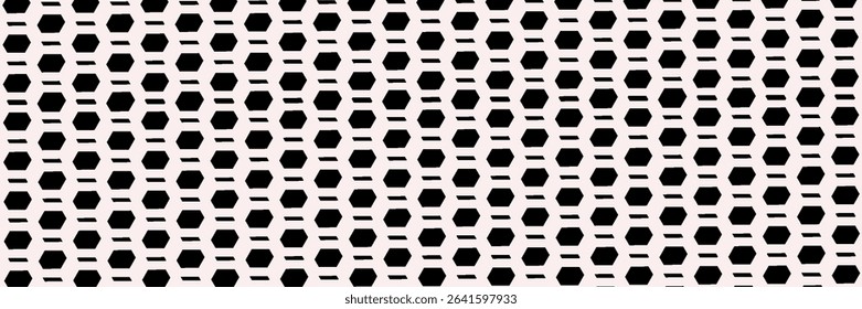 black white hexagonal seamless pattern.football pattern.