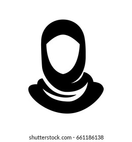 Black And White Hijab Icon